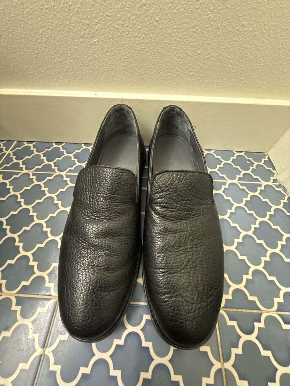 Tecovas The Monterrey Midnight Bison Loafer (Men) Size 12